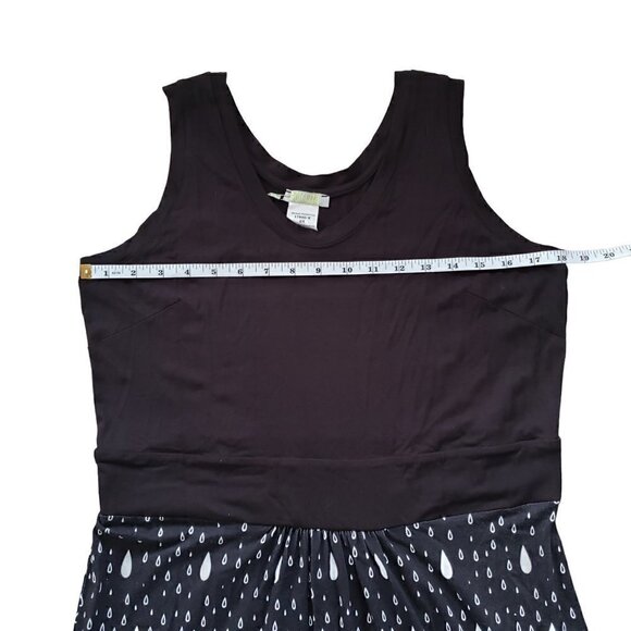 Dolcezza sleeveless jersey maxi dress black and white - Picture 8 of 9